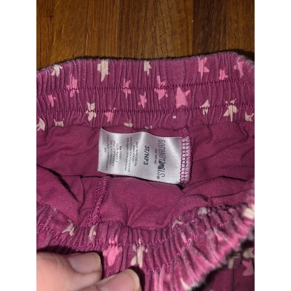 Garanimals Toddler Girls 3T Pink Star Print Ruffle Two Tier Pull On Skort